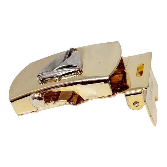 Small Belt Buckle Solid Brass SAILBOAT NAUTICAL BEACH design - Picture 6 of 8